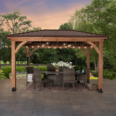 Backyard Discovery Cordova 14×10 Cedar Gazebo