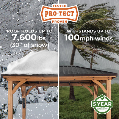 Backyard Discovery Cordova 14×10 Cedar Gazebo