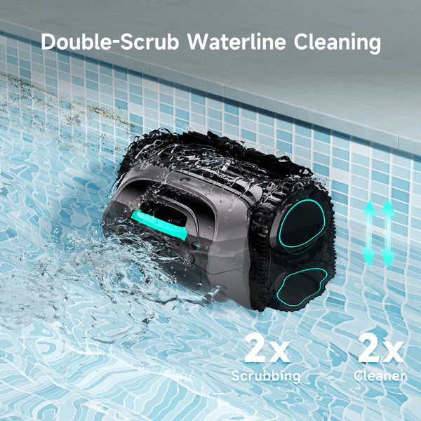 WYBOT C1 Cordless Robotic Pool Cleaner with Triple Motor, Wall Climbing, and Self-Parking