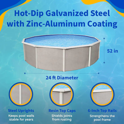 Ultra XTR® Frame Above Ground Pool with Sand Filter Pump – 18′ x 52″