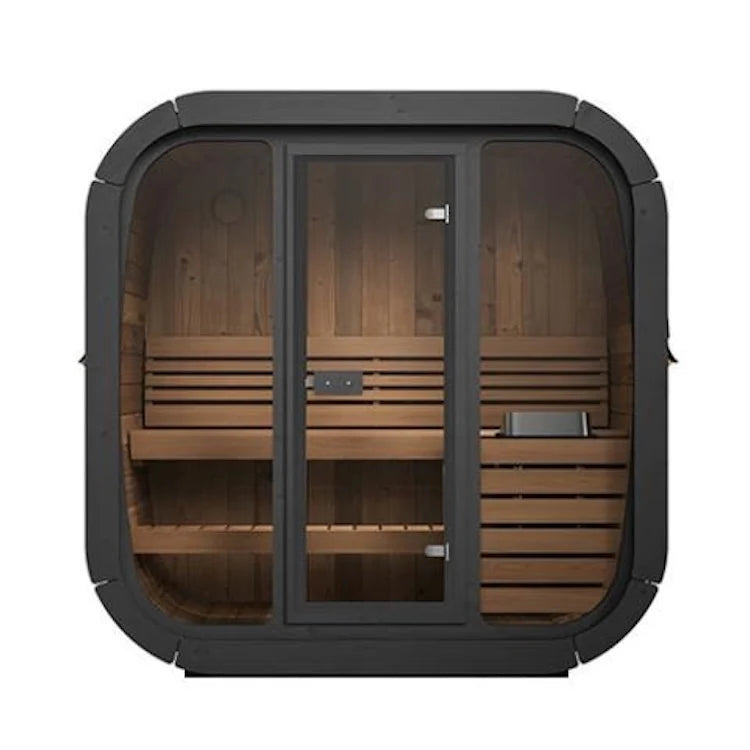 SaunaLife 3-Person CL4G Cube-Series Outdoor Home Sauna