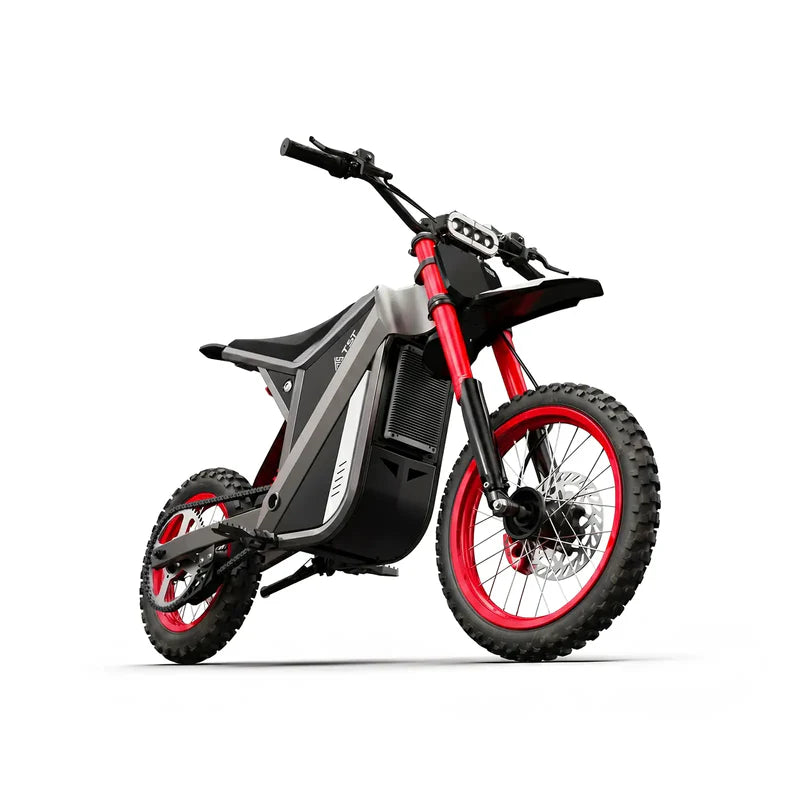 TST GT63 Electric Dirt Bike, 2400W Brushless Hub Motor, 45 MPH Top Speed, 48V 22.5Ah Battery with 50 Mile Range, 210Nm Torque, Front Hydraulic Suspension
