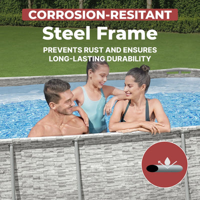 Coleman Power Steel 16′ x 10′ x 42″ Oval Above Ground Pool Set