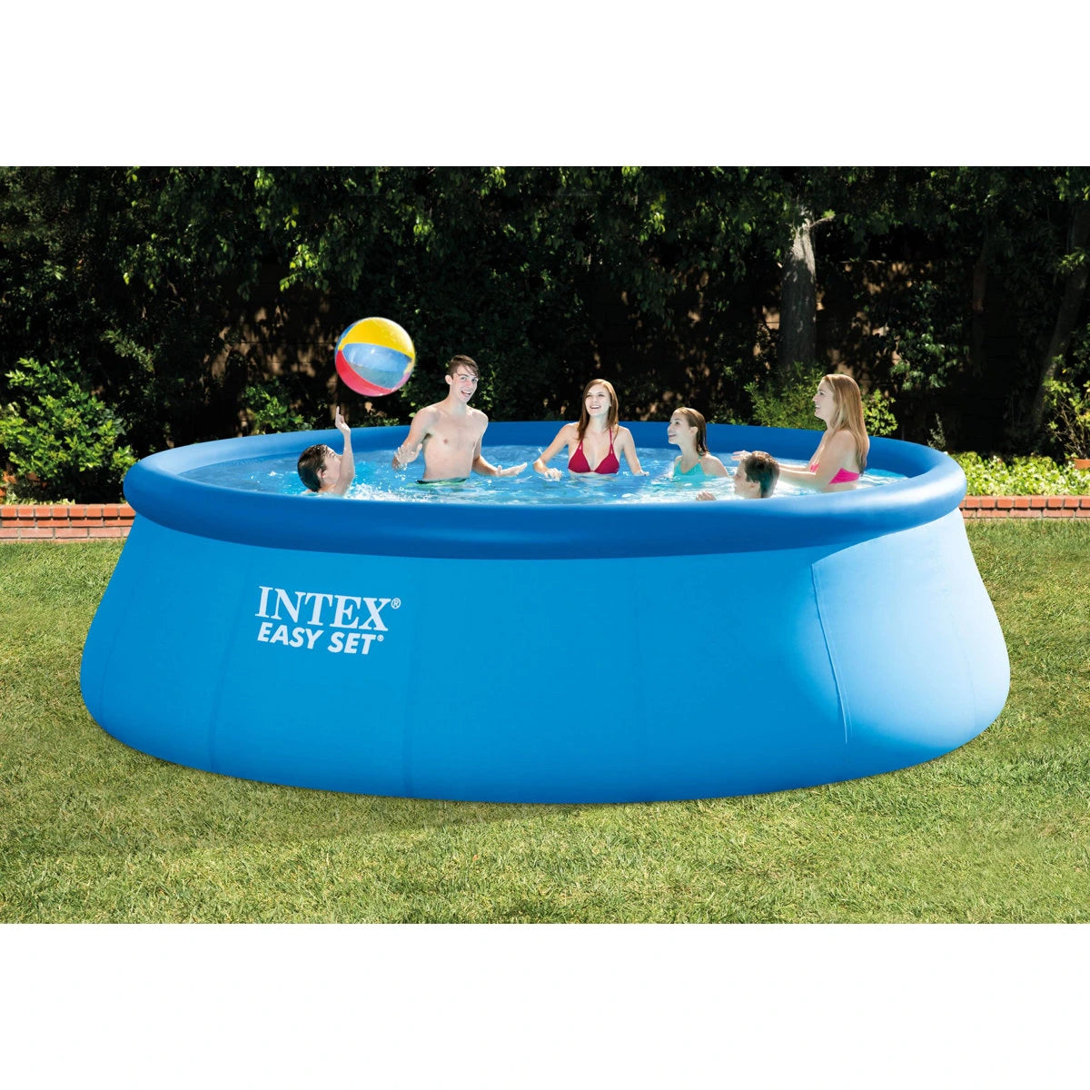 Intex 15ft x 48in Easy Swimming Pool Kit w/ 1000 GPH GFCI Filter Pump 26167EH