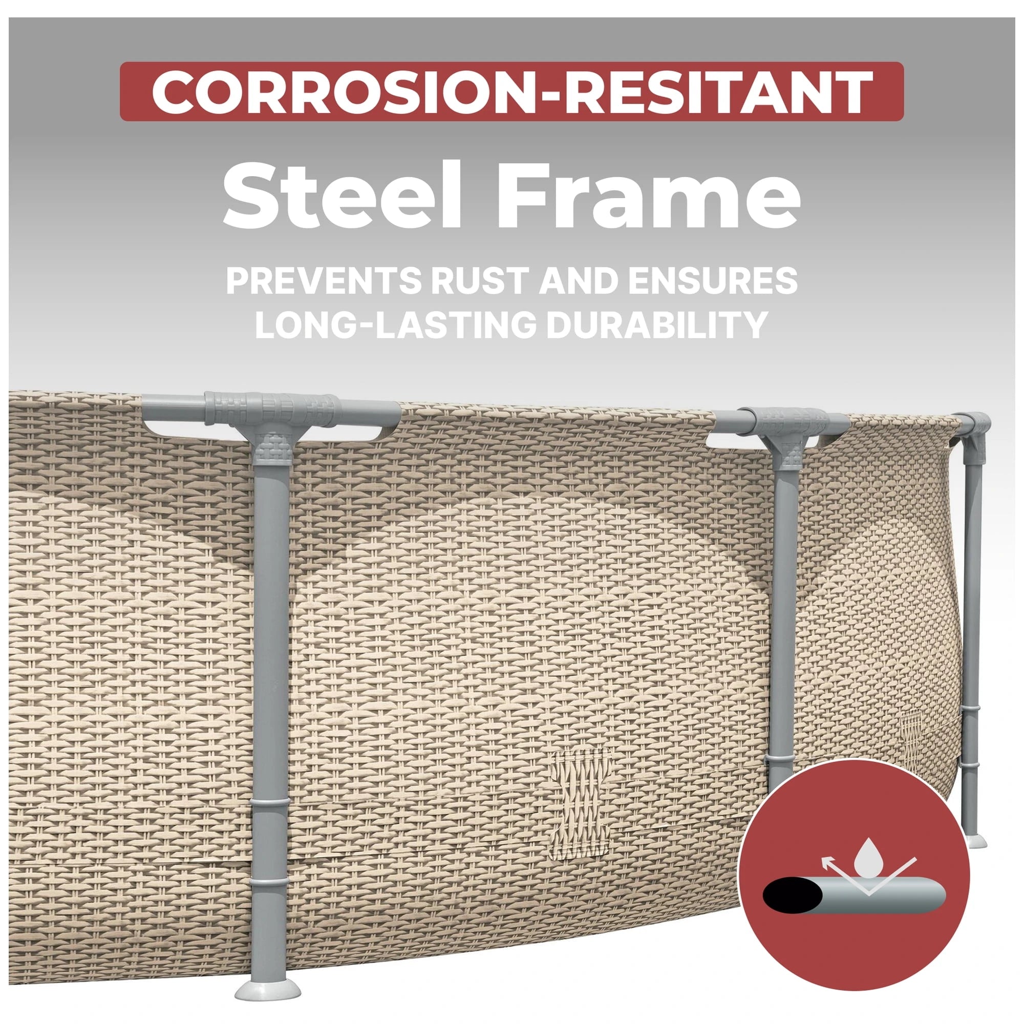 Coleman Steel Pro Max 14′ x 33″ Round Metal Frame Above Ground Pool Set