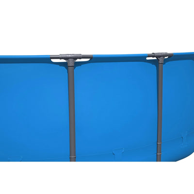 Bestway Steel Pro MAX 15′ x 48″ Round Above Ground Swimming Pool & Pool Ladder