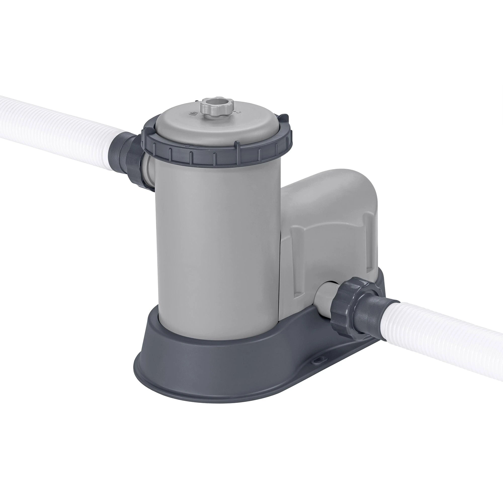 Bestway: Steel Pro MAX – 16′ x 48″, Grey -Round Above Ground Swimming Pool Set, ClickConnect Frame, Tritech, Filter Pump-Ladder-Cover, 5145 Gal Water