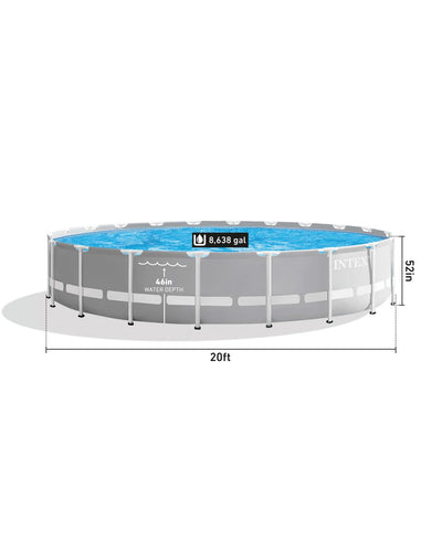 Intex Prism Frame™ 20′ x 52″ Above Ground Pool Set