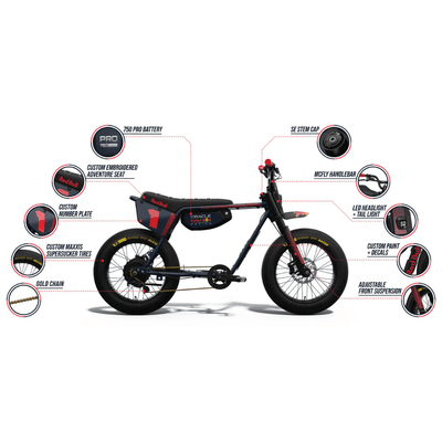 Super73 Oracle Red Bull Racing Z Adventure Series Electric Bike