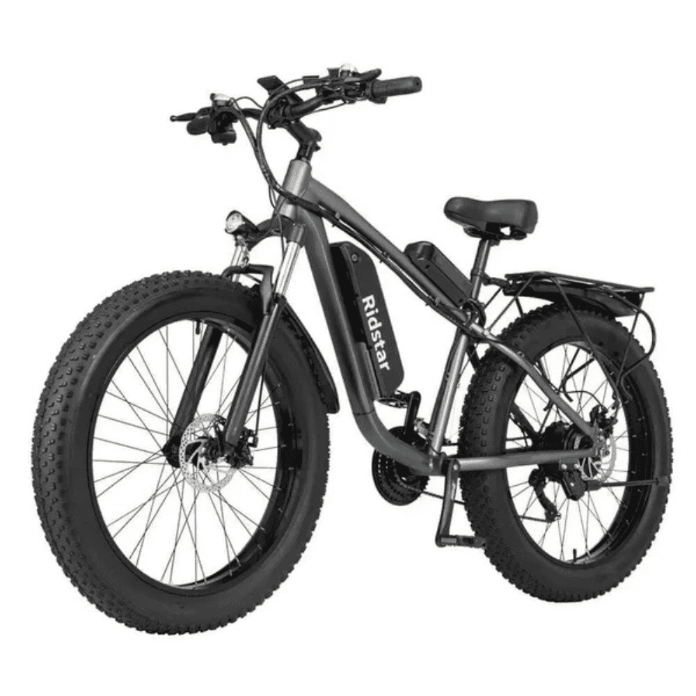 Ridstar E26 PRO Electric Bike 48V 23Ah Battery 1000W*2 Dual Motors 26*4.0inches Tires 50-75KM Max Mileage 15