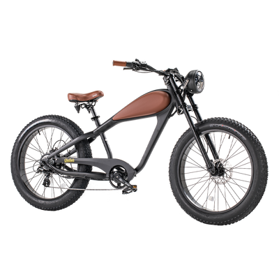  Revi Bikes Cheetah 48V 750W Hub Motor Fat Tire Electric Cruiser Bike
