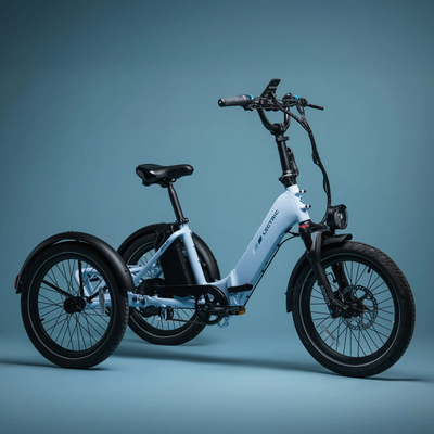 lectric ebikes Lectric XP Electric Trike in Stratus White Adult Folding Electric Trike