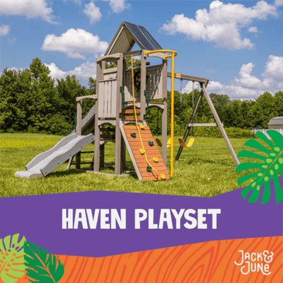 Jack & June Haven Wooden Swing Set