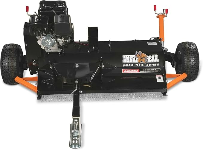 MechMaxx 48″ Tow-Behind ATV Offset Flail Mower 15HP 459cc E-start Gas Engine Powered