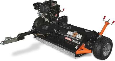 MechMaxx 48″ Tow-Behind ATV Offset Flail Mower 15HP 459cc E-start Gas Engine Powered
