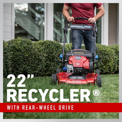 Toro 21462 22″ 163cc Recycler Personal Pace Self-Propelled Gas Lawn Mower