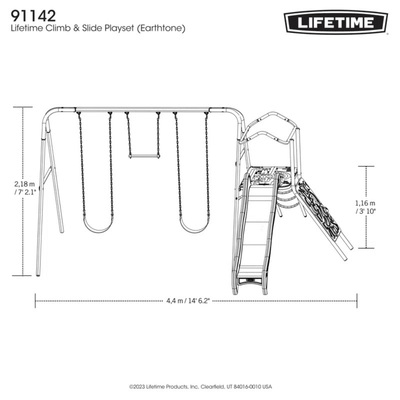 Lifetime Climb & Slide Playset – Ultimate Backyard Fun for Kids