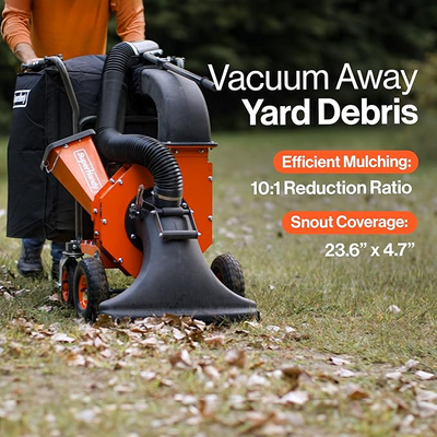SuperHandy Leaf Vacuum & Wood Chipper – 7 HP 209cc Gas Engine