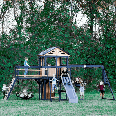 Timber Crossing Swing Set – Adventure Meets Stunning Design