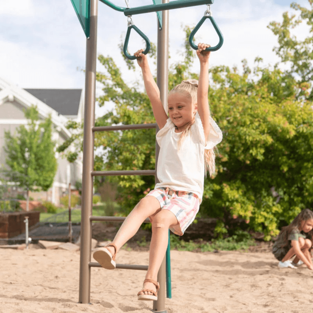 Lifetime Powder Coated Steel Swing Set with 4 Swing(s) , 1 Slide(s)