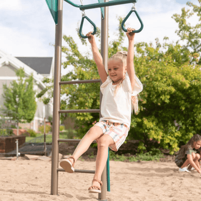 Lifetime Powder Coated Steel Swing Set with 4 Swing(s) , 1 Slide(s)