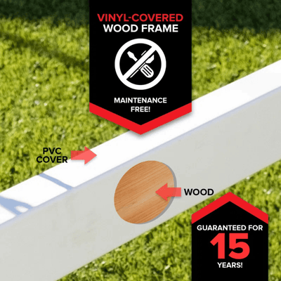 Sports power Vinyl-Covered Wood Swing Set – Classic & Durable for Outdoor Fun