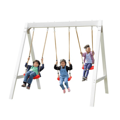 Sports power Vinyl-Covered Wood Swing Set – Classic & Durable for Outdoor Fun