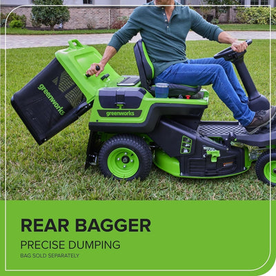 Greenworks 60V 30” CrossoverT Riding Lawn Tractor with 8.0 Ah