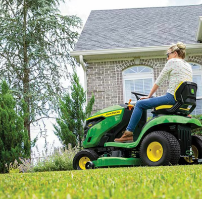 John Deere S120 Mower  42 in. 22 HP V-Twin Gas Hydrostatic Riding Lawn Mower