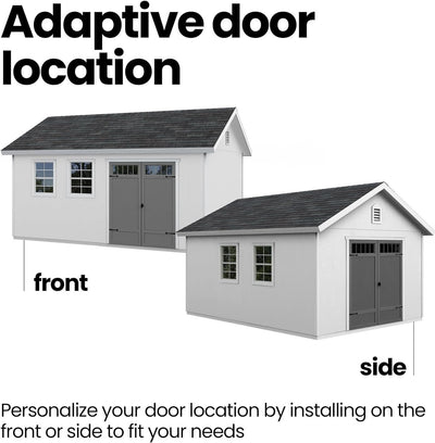 Handy Home Products Scarsdale 12×16 Do-it-Yourself Wooden Storage Shed with Floor
