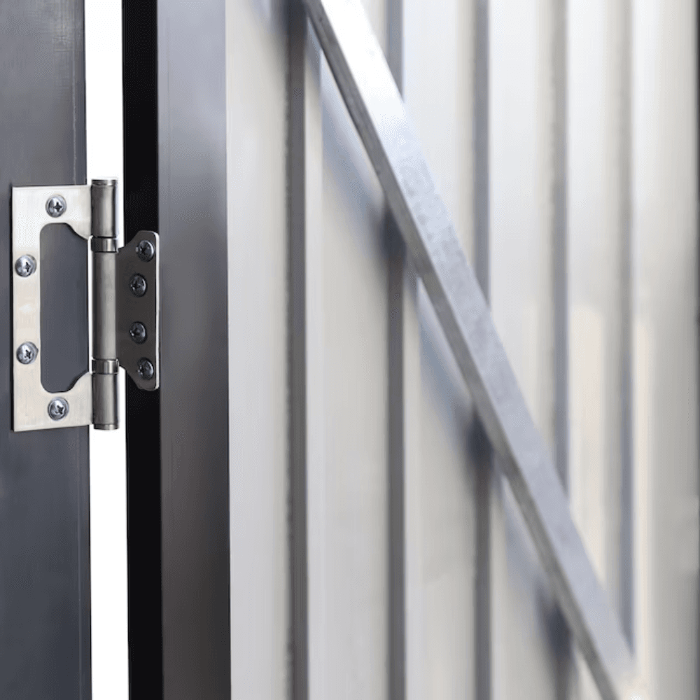 VEIKOUS 10 ft. W x 12 ft. D Outdoor Metal Storage Shed in Gray (120 sq. ft.)