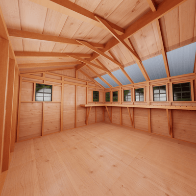 Cedar Sunshed Garden Shed | 12×12
