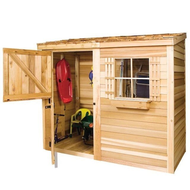 Cedarshed Bayside 8×4 Lean To Storage Shed