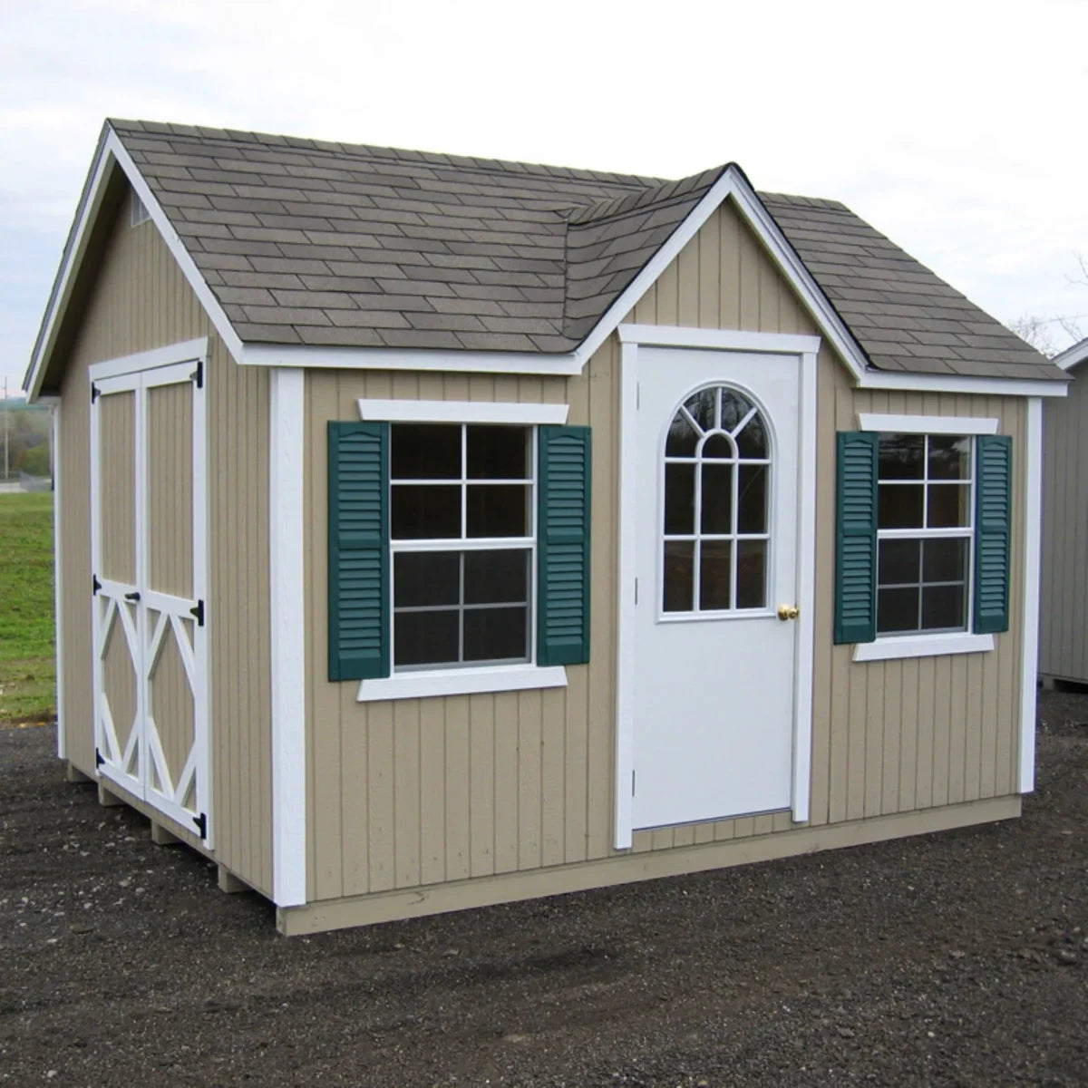 Little Cottage 12 x 10 ft Classic Wood Cottage Panelized Storage Shed