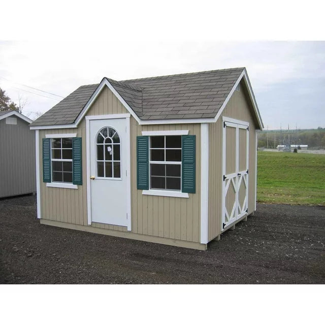 Little Cottage 12 x 10 ft Classic Wood Cottage Panelized Storage Shed