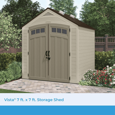 Vista 7 ft. W x 7 ft. D Plastic Shed