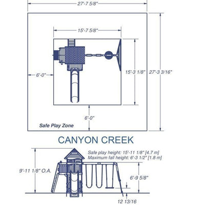 Backyard Discovery Canyon Creek Swing Set